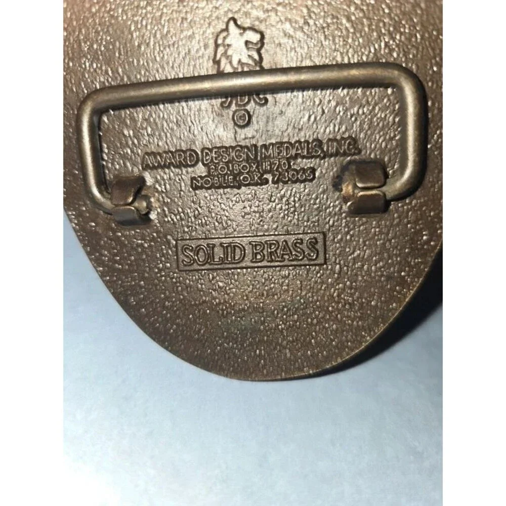 Spes Mea In Deo Est 32 Degree Double Eagle Brass Buckle (O-14)